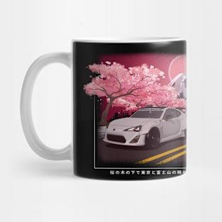 Toyota GT86 under Sakura Tree JDM Car Mug